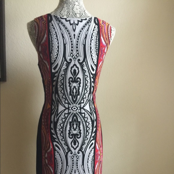 Joseph Ribkoff Multi Pattern dress - Picture 5 of 8